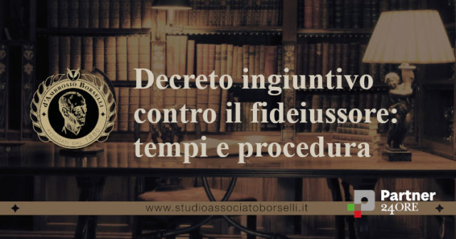 Decreto ingiuntivo nei confronti del fideiussore: tempi, costi e procedura. Come difendersi: analisi delle ipotesi di liberazione dalla garanzia assunta.