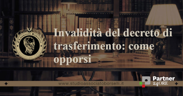 Il Tribunale di Roma ha revocato un decreto di trasferimento opposto per violazione, nell’avviso di vendita, di disposizioni contenute nell’ordinanza di vendita