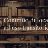 Contratto di locazione ad uso transitorio
