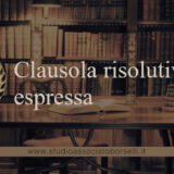 Clausola risolutiva espressa