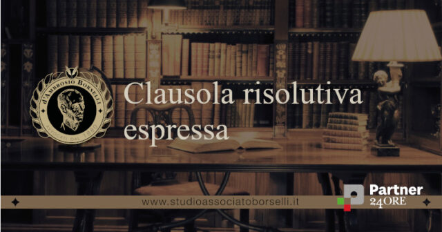 Clausola risolutiva espressa