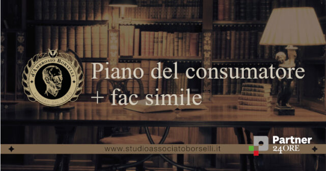 Piano del consumatore + fac simile